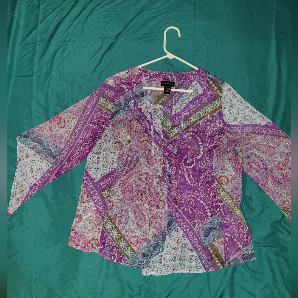 Lane Bryant 14/16 multicolored blouse